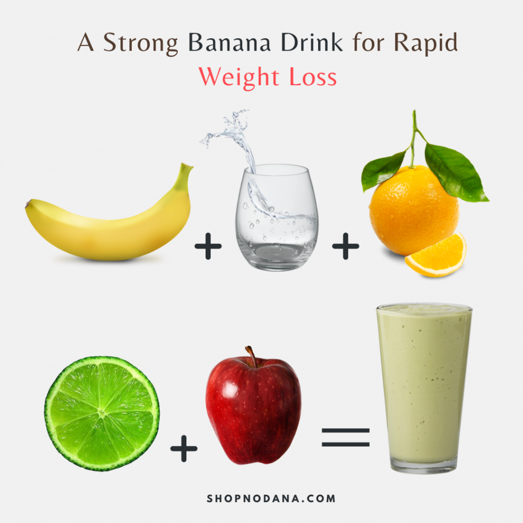 Banana For Weight Loss- A Powerful Banana Drink For Rapid Weight Loss